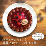 チョコレートケーキ　with Crimson berry【直径14cm 4.5号 3-4名様用】